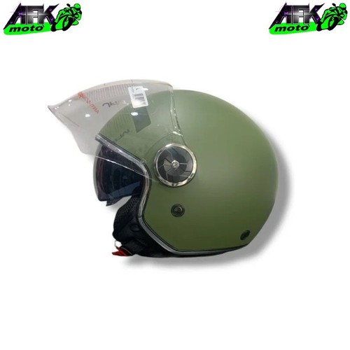 Casco jet verde militare - casco,
