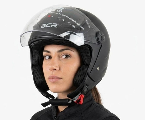 Casco jet bcr - jet, opaco
