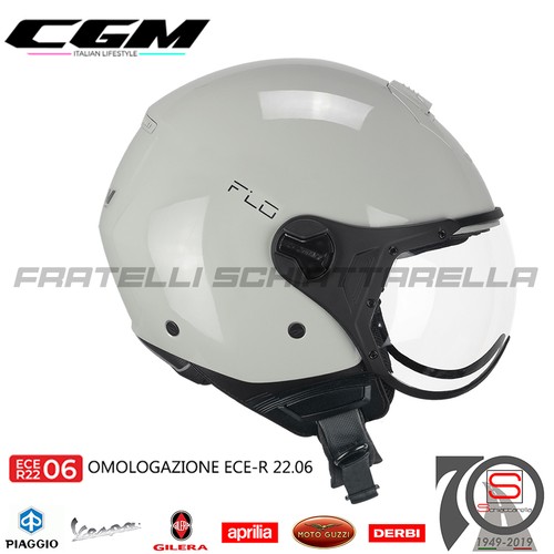 Casco demi jet moto cgm - casco,